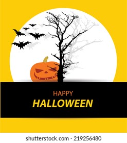 Halloween vector card