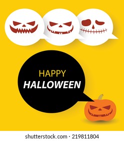 Halloween vector card
