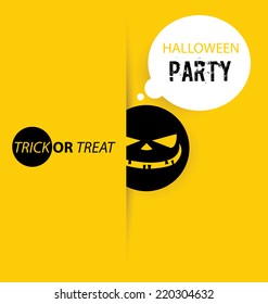 Halloween vector card