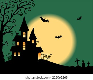 Halloween vector card
