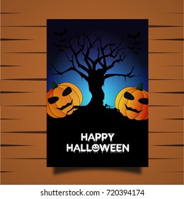 Halloween vector card