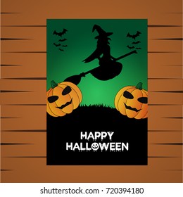 Halloween vector card