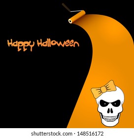 Halloween vector card or background.