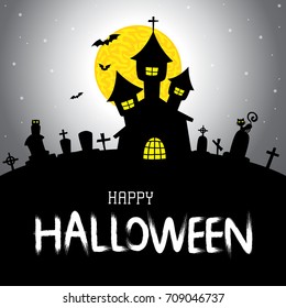 Halloween vector card or background