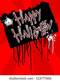 Halloween vector card or background. Vector art.