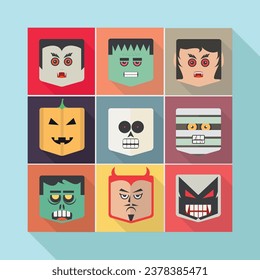 Halloween vector character costume design