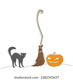Halloween vector color illustration
