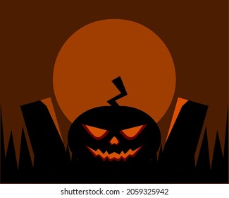 halloween vector, halloween day design with scary concept.