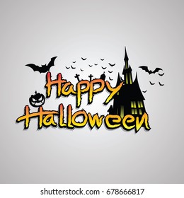 Halloween Vector Design  Background, vector illustration.
