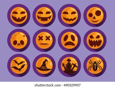 Halloween Vector Design Collection Halloween Day Symbols