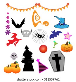Halloween vector design elements