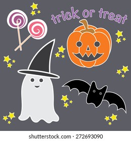 Halloween vector design illustration.