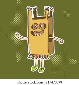 halloween vector doodle sticker