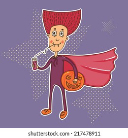 halloween vector doodle sticker