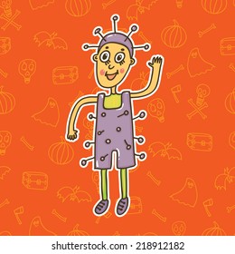 halloween vector doodle sticker