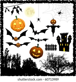 Halloween vector elements
