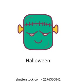 Halloween vector filled outline Icon Design illustration. Halloween Symbol on White background EPS 10 File