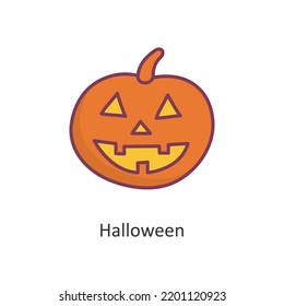 Halloween vector filled outline Icon Design illustration. Holiday Symbol on White background EPS 10 File