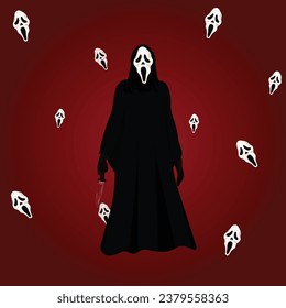 Halloween vector. Ghost vector for halloween. Creep it real. adult content, Warning alert