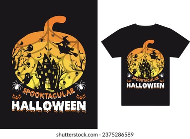 Diseño de camiseta vectorial de Halloween