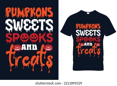 Halloween Vector Graphic. Halloween T-Shirt Design.  Halloween T-Shirt illustration.  Beautiful and eye-catching Halloween vector.