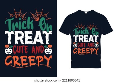 Halloween Vector Graphic. Halloween T-Shirt Design.  Halloween T-Shirt illustration.  Beautiful and eye-catching Halloween vector.