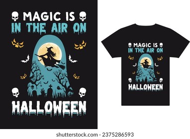 Diseño de camiseta vectorial de Halloween