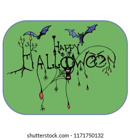 halloween Vector hand drawn illustration, abstract baroque style, fantasy, occultism, tattoo art, template for card, poster banner print for t-shirt.
