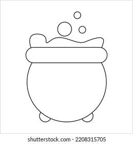 Halloween vector icon line illustration