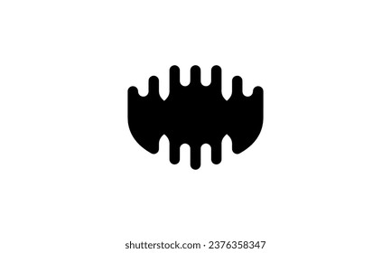 Halloween vector icon minimalist simple black and white background eps8