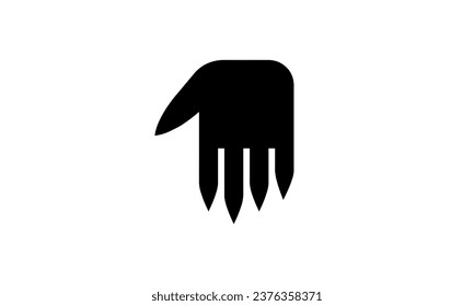 Halloween vector icon minimalist simple black and white background eps8