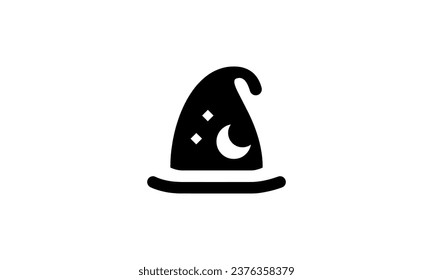 Halloween vector icon minimalist simple black and white background eps8