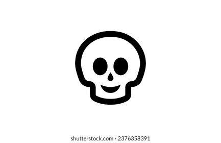 Halloween vector icon minimalist simple black and white background eps8