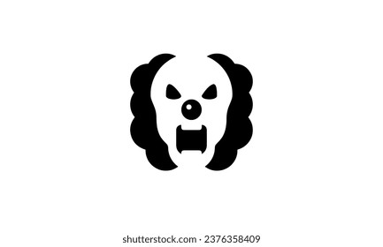 Halloween vector icon minimalist simple black and white background eps8