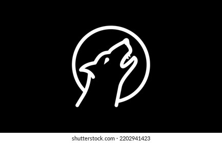 halloween vector icon outline style black background 