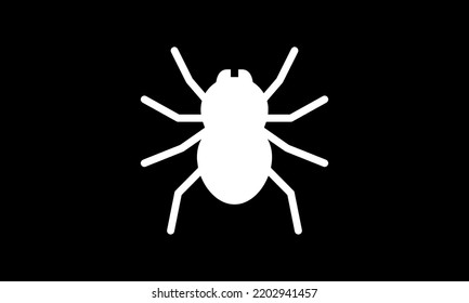 halloween vector icon outline style black background 