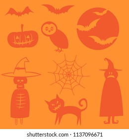 Halloween vector icon set