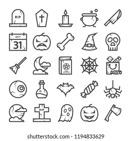 Halloween vector icon set