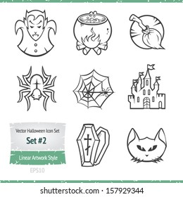 Halloween Vector Icon Set