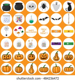 Halloween vector icon set