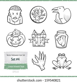 Halloween Vector Icons Set 