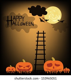 Halloween vector illustration.