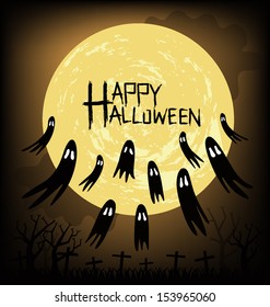 Halloween vector illustration.