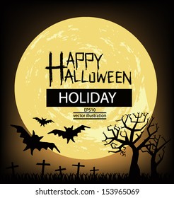 Halloween vector illustration.