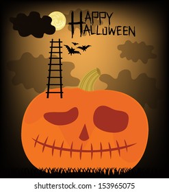 Halloween vector illustration.