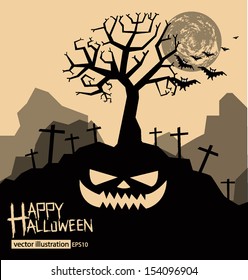 Halloween vector illustration.