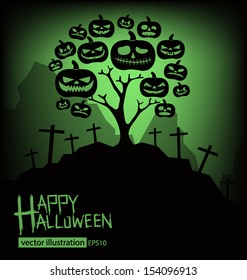 Halloween vector illustration.