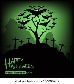 Halloween vector illustration.