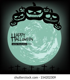 Halloween vector illustration.