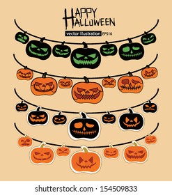 Halloween vector illustration.